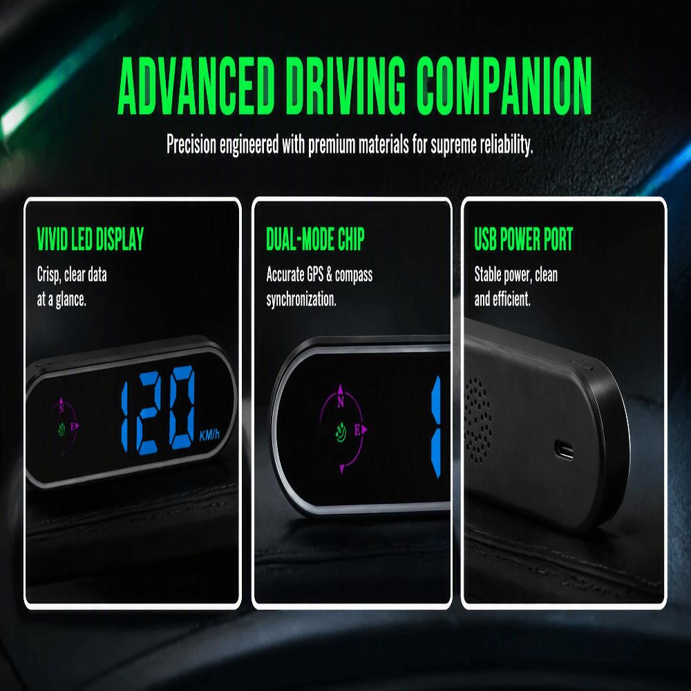 USB Plug and Play GPS Speedometer Night Vision HUD Display Digital Speed Meter Car Dashboard
