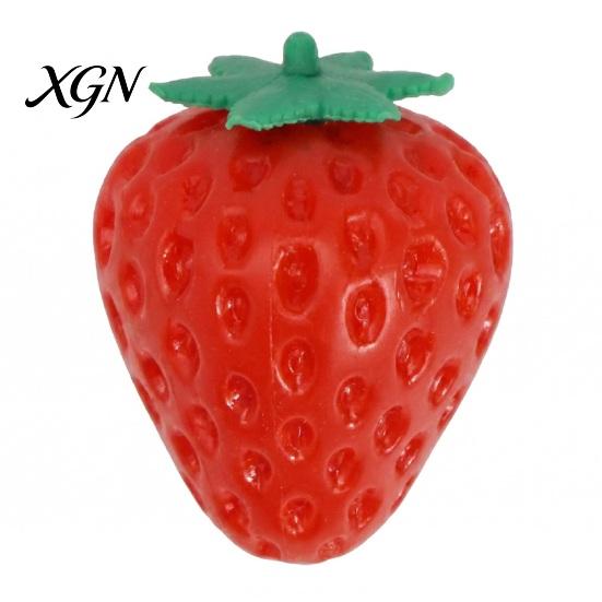 Office Desk Toy Strawberry Grape Stress Relief Toy, Realistic Fruit Squeeze Sensory Shaped Fidget Anxiety Relieving for Kids Adults