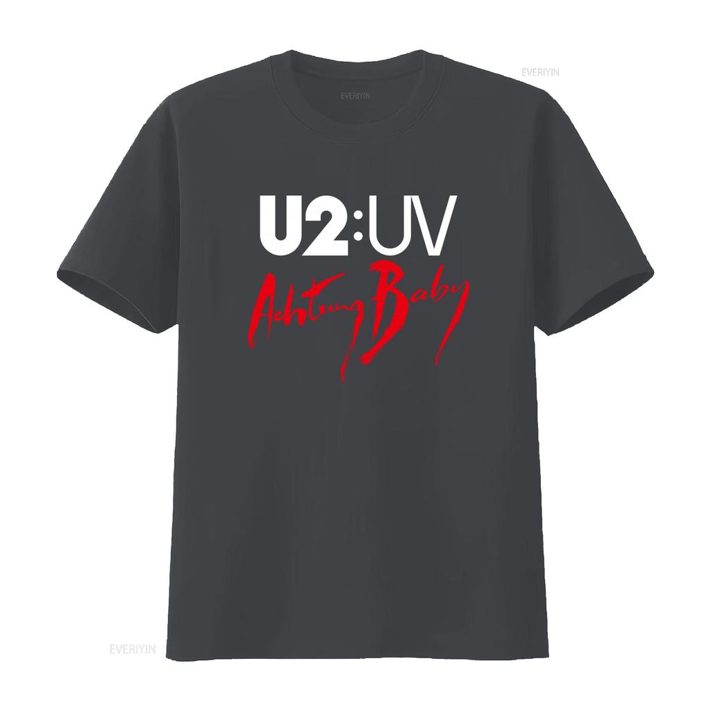 U2 Achtung Baby Tour 2024 T Shirt Band Live At Sphere Classic Rock Concert Fan vintage Washed Stylish Unisex fashion Breathable
