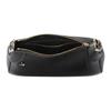 Gucci GG Emblem Logo Zip Closure Leather Underarm Handbag Medium Women Handbags Black 815216-AAEC2-1000