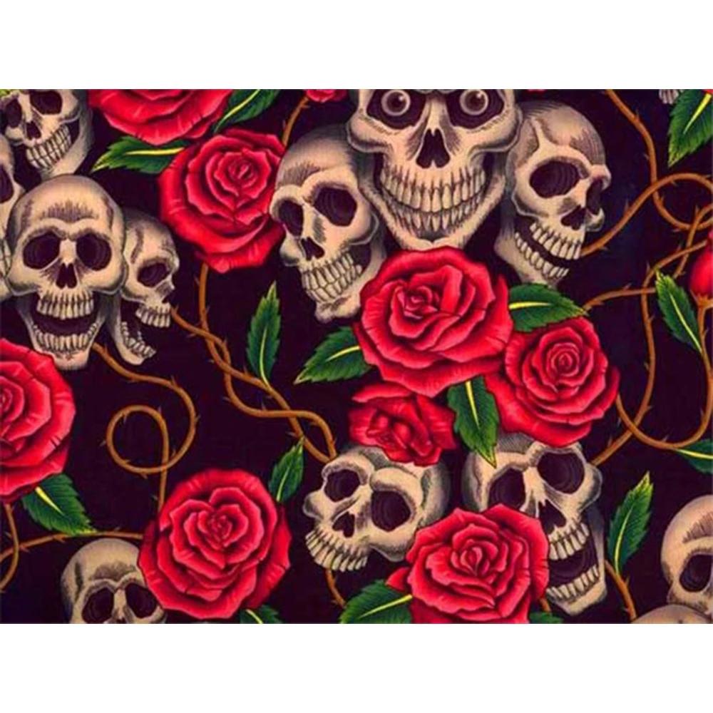 

Алмазная вышивка крестиком роза алмазная живопись череп полный квадрат Новое поступление Алмазная мозаика украшение дома Full Square 20X30CM