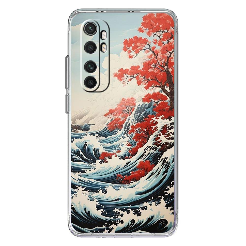 

Phone Case For Xiaomi Poco X6 X5 NFC X3 F6 F5 Pro F4 F3 M3 14 13T 12T 12 13 Lite 11 Mi 5G Clear Cover Japanese Landscape Poco X5 Pro