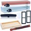 Set Of Stones / Sharpener / Water Stone For Sharpening Knives With Base (400, 1000, 3000, 8000)