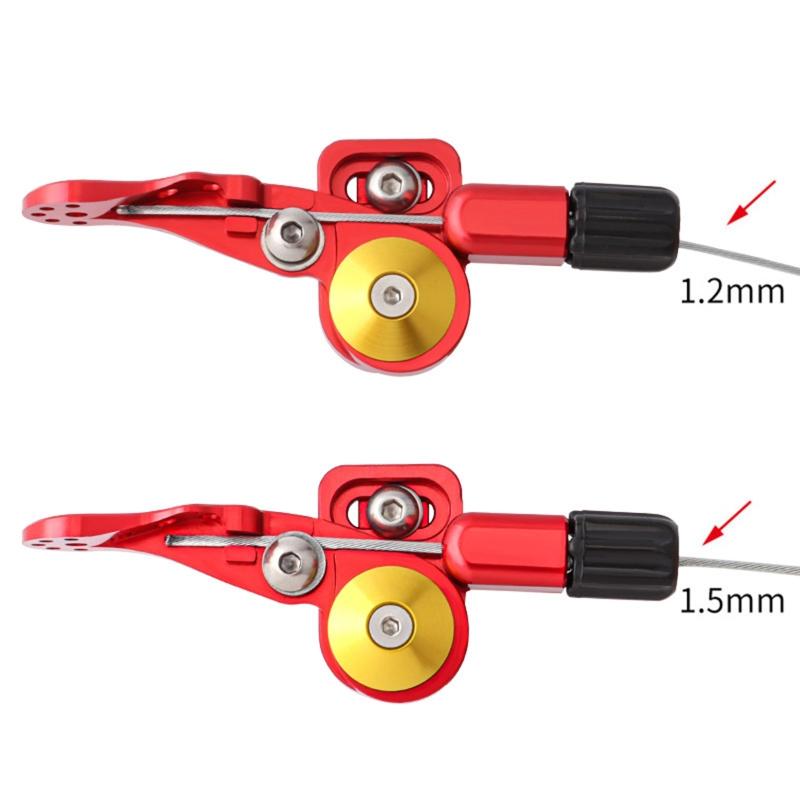 Alloy Dropper Post Lever for Seatpost Adjustment Telescopic Shifter Tightly Fix for Mountain Bicycle 22.2/24mm Handlebar