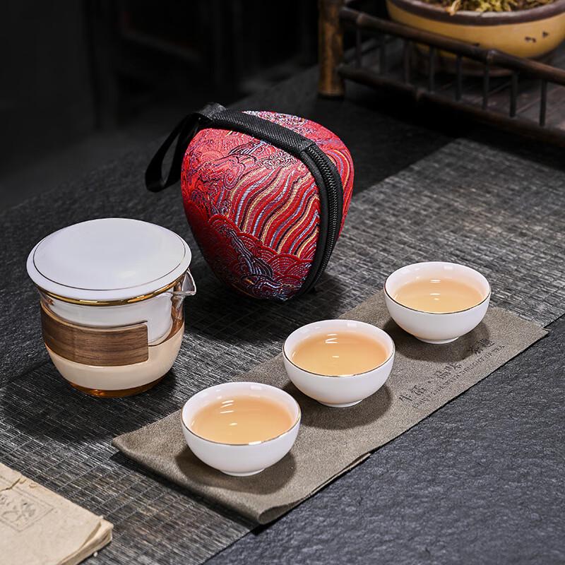 Nufeng Portable Ceramic Kung Fu Tea Set