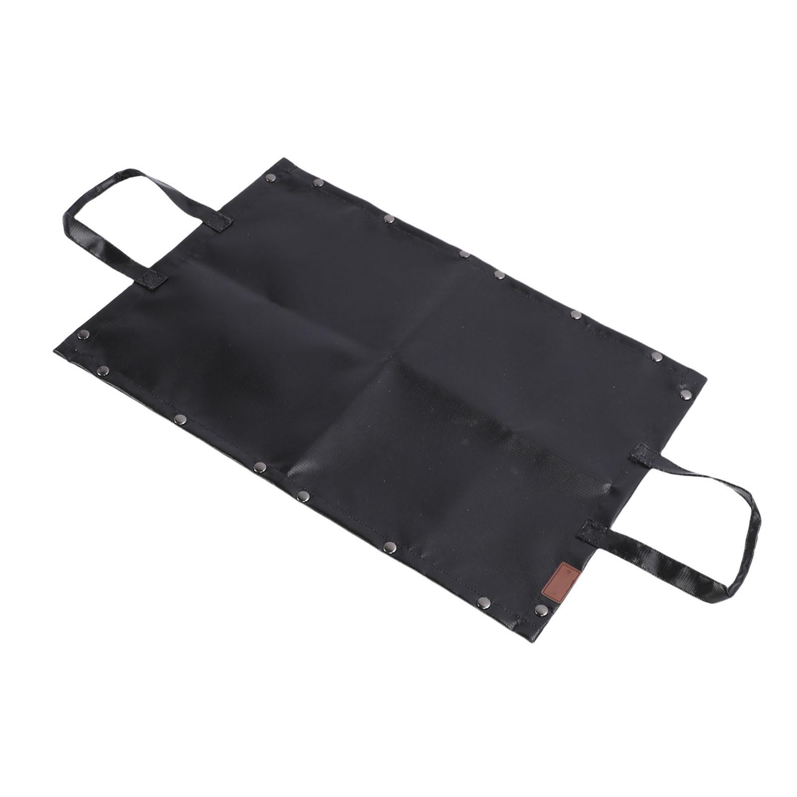 

Flame Retardant Grill Pad, Fiberglass Silicone Under Grill Mat with Handle, Hter Holder Bag for Outdoor Events