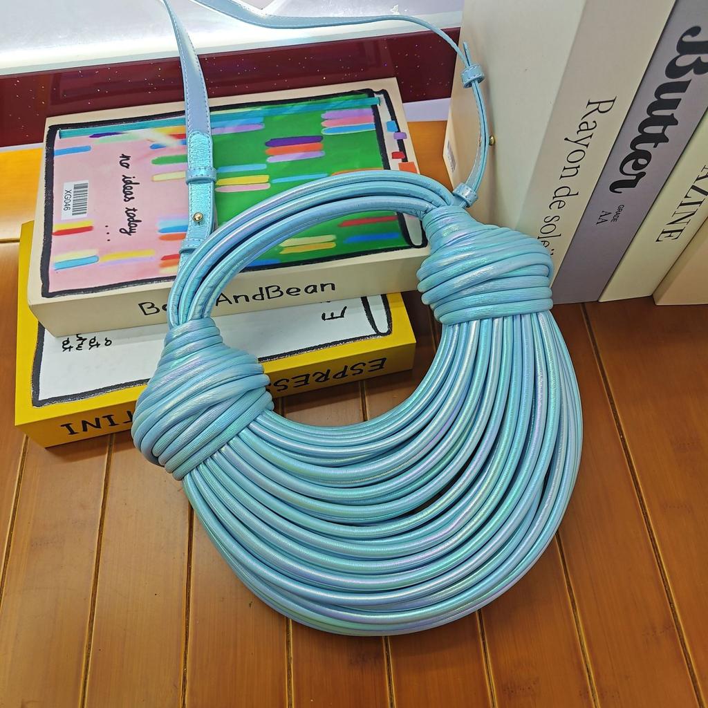 Fashion Handbag Bag Women'S High-End Niche Design Personalized Woven Noodle Bag Messenger Bag Women'S Tide