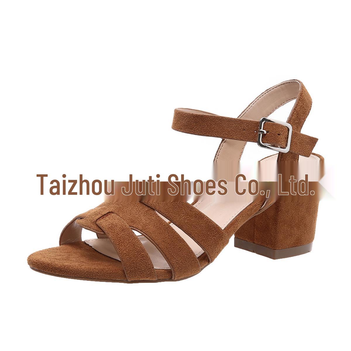 European & American Plus Size Women s Summer Sandals - Brown Holiday Style US 7 чёрный