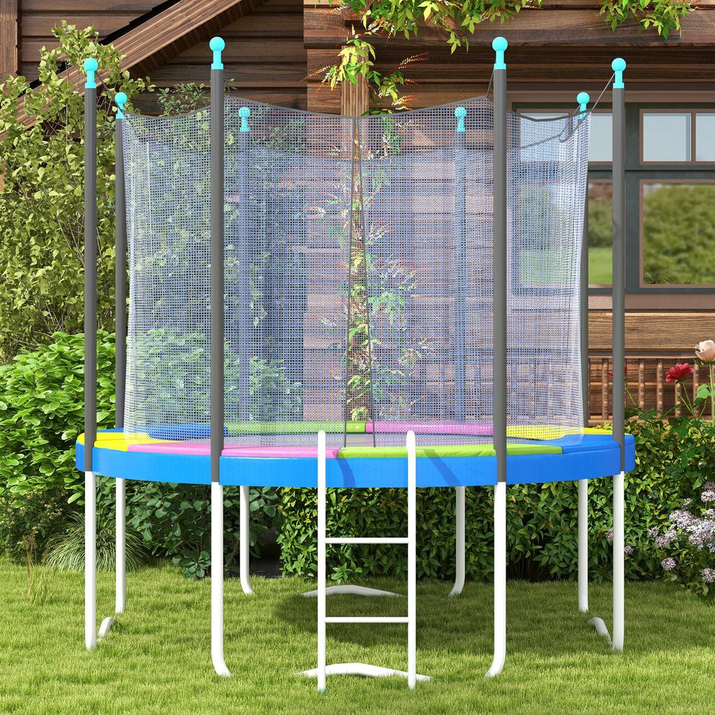 Trampoline Cover 244x30cm, Foldable and Portable. Made of Plastic, PE, and Foam. Multicolored