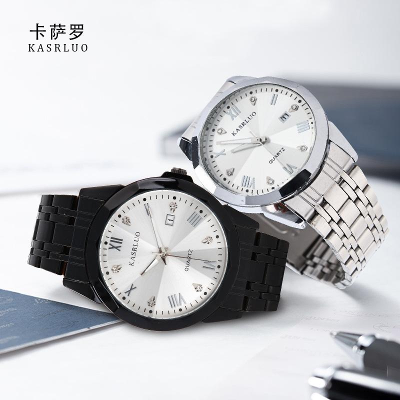 Men'S Watch Business Simple Fashion Trend Calendar Steel Belt High-End Waterproof Men'S Watch Exquisite Luxury
