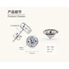 Silvere Glam Bestseller Runde Moissanit Ohrstecker, Bubble Paar Stil S925 Silber Ohrringe