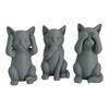 3D Printed Cat Figurine Kittens Hear Speak See No Evil Statue Miniature Cat Ornament Cat Lover Gift for Desk Shelf Cabinet Decoration