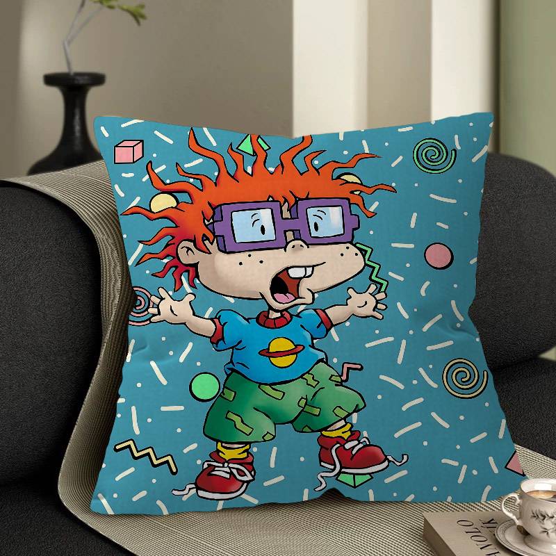 Cartoon Funny R-Rugrats Pillow Gift Home Office Decoration Bedroom Sofa Car Cushion Cover Case 45X45