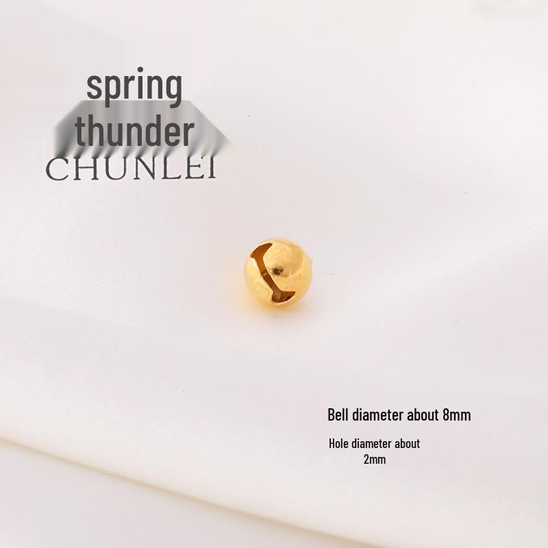 Golden Bell Jewelry & Keychain Charm - Christmas Pendant & Pet Bell Accessory