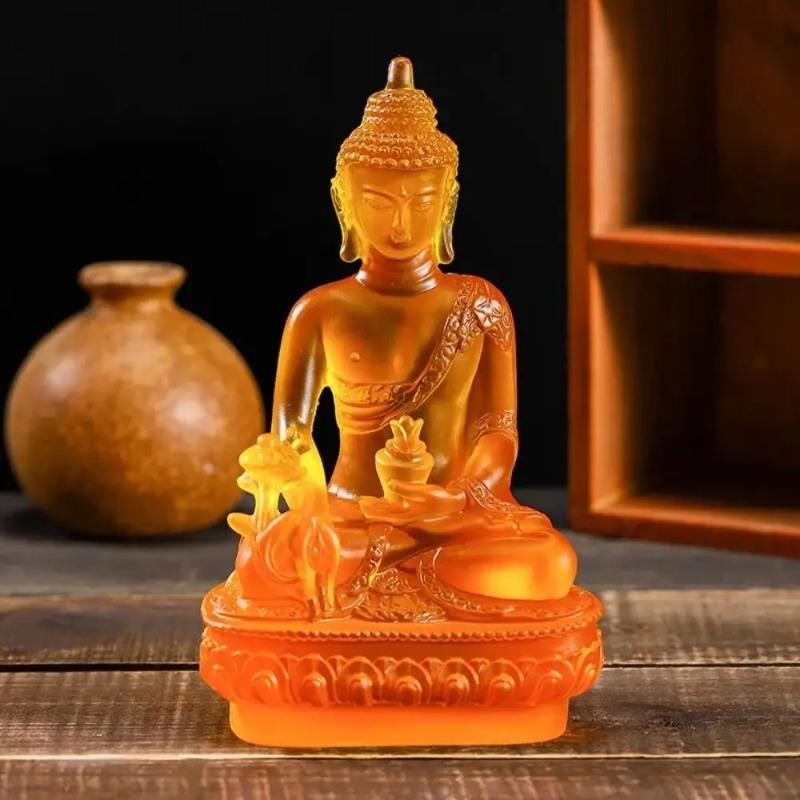 Medicijn Boeddha Beelden Ornament Hars Feng Shui Geluk Shakya Muni Boeddha Sculptuur Huis Kantoor Tuin Decoratie