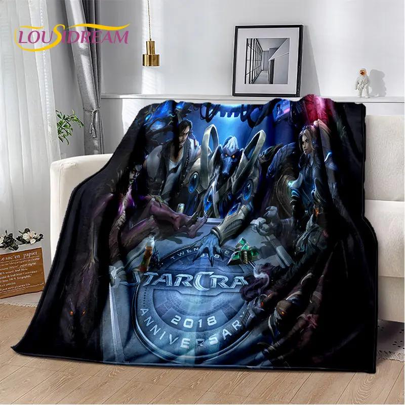 3D HD StarCraft Hra Hráč Měkká Plyšová Přikrývka, Flanelová Přikrývka Hodit Přikrývku pro Obývací Pokoj Ložnici Postel Pohovka Piknikový Kryt Děti