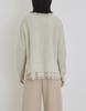 MANUELLE ET GUILLAUME Alpaca Pleats Knit Lemon Beige