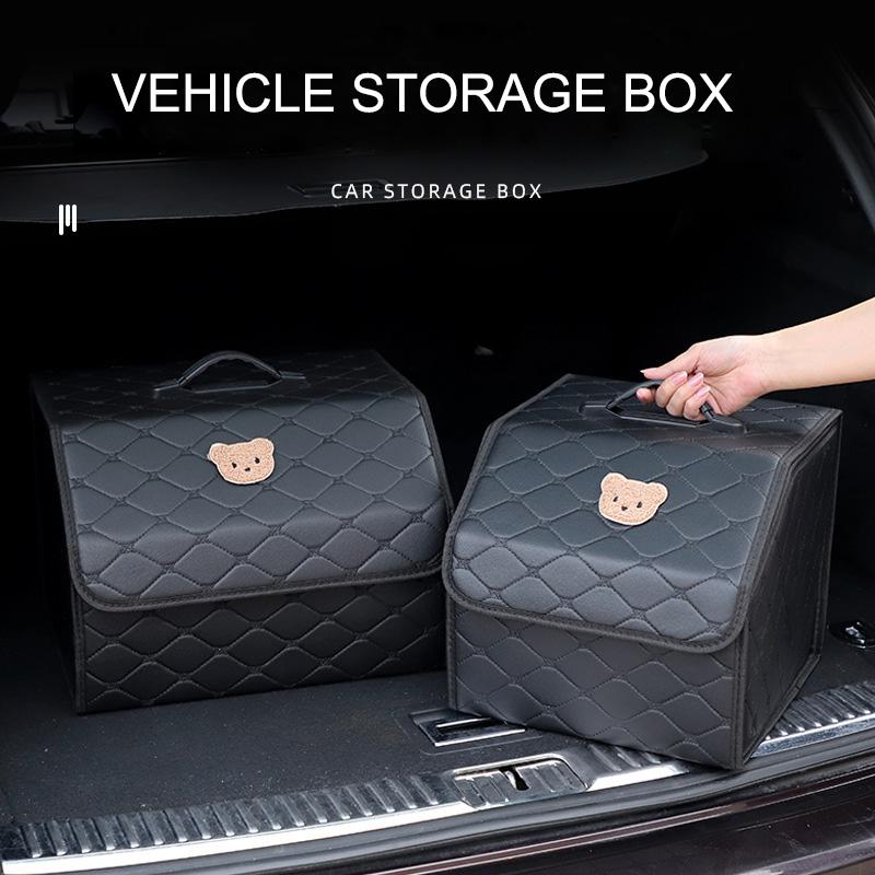 NEW Multipurpose Collapsible Car Trunk Storage Organizer With Lid Portable Car Storage Bag Car Interior Supplies
