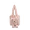 Cute Cartoon Teddy Bear Plush Bag, Lovely Hand-held and Shoulder Bag