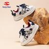 Habi Bear Kids' Spring & Autumn Synthetic Leather Sneakers - Casual Board Shoes for Boys & Girls