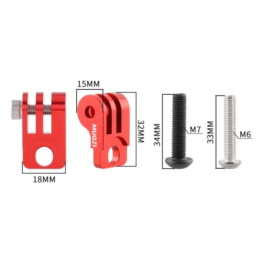 Modifikation Lampenfuß Klemme Schwarz Rot Gold Silber Fahrrad Kamera Halterung MTB Zubehör