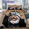 Clown Smile Bedding Set, 1 Duvet Cover & 2 Pillowcases, Suitable for Living Room, Perfect Gift for Movie Fans