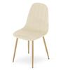 Padva Chair - Light Beige Velvet / Oak Legs X 4