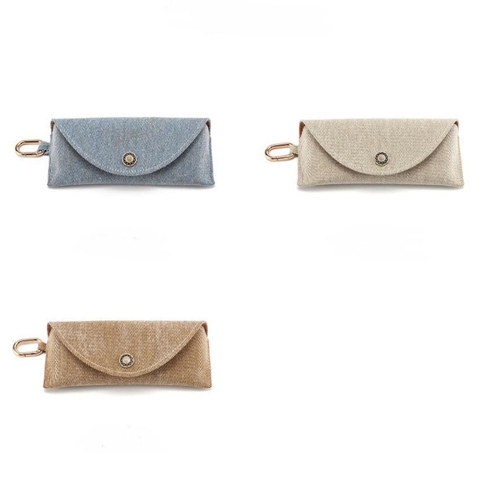 Dustproof Sunglasses Bag with Hook Eyeglasses Pouch Fashion Cosmetic Bag  fGlasses Organizer
