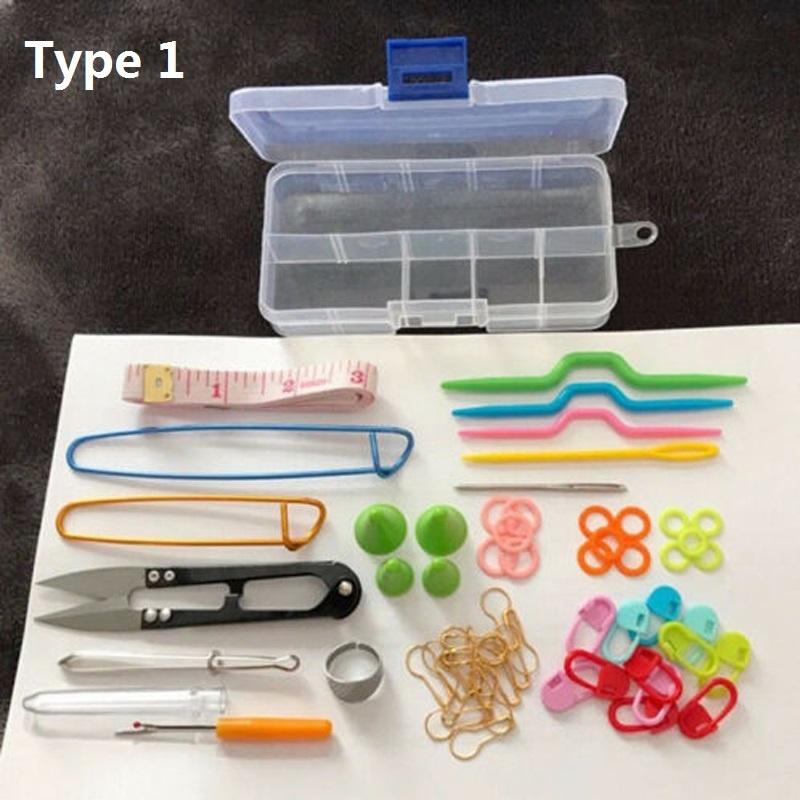 Crochet Hook Set Knitting Needles Set Stainless Steel Home Use Sewing Tool DTY Craft Case Crochet Agulha Set Weaving Sewing Tool
