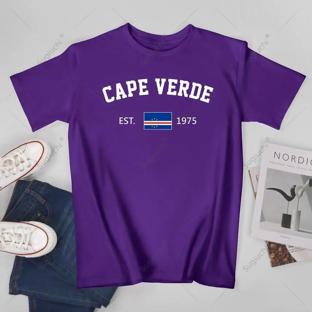 Unisex Cape Verde EST1975 Independence Day Tshirt Tees T Shirts WoUnisex Boys 100 Cotton TShirt
