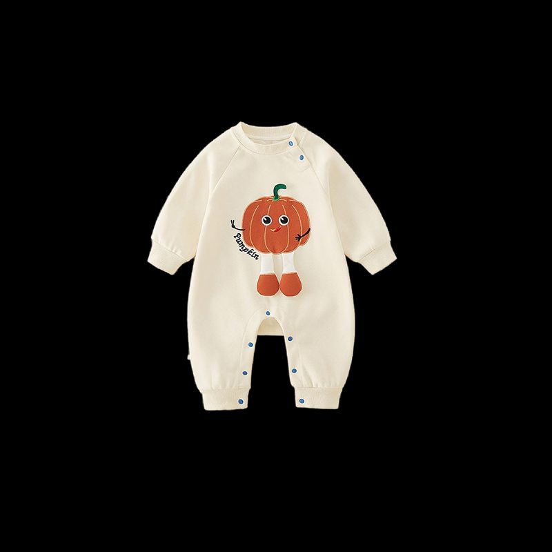 

French Arielle De Pinto Baby Autumn Clothing for Boys, Loose-Fitting Newborn Romper for Outings Beige 66