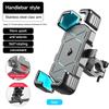 Bike Phone Mount Stand NonSlip Anti-Vibrations Universal Bike Handlebar Adjustable Phone Mount Clip Easily to Install