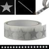 1M Safely Silver Reflective Vinyl HTV Heat Transfer Vinyl Film DIY Tape Iron On Fabric Clothes Star