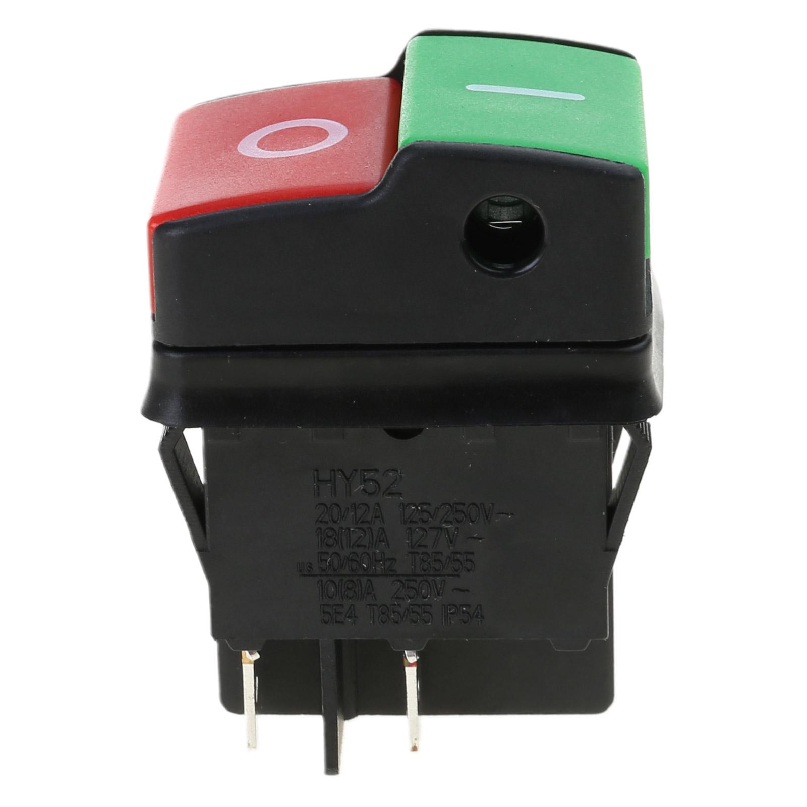 

HY52 Кнопкові Водонепроникні та Пилозахищені Перемикачі Просте Керування Пластикові Перемикачі, що підходять для Електроінструментів 125/250В