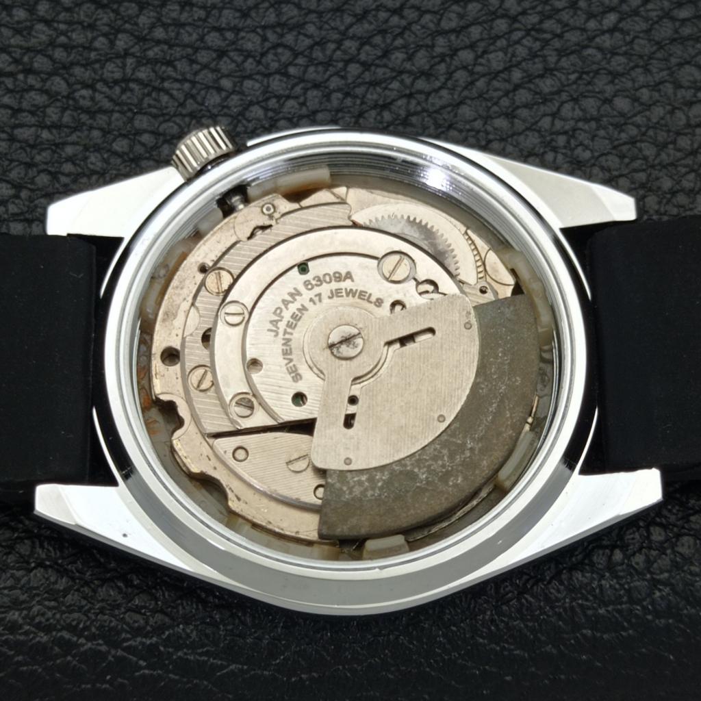 REFURBISHED JAPAN MADE SEIKO 5 AUTOMATIC MENS WATCH BLACK DIAL CUSTOM a440112-2 QV90-a440112