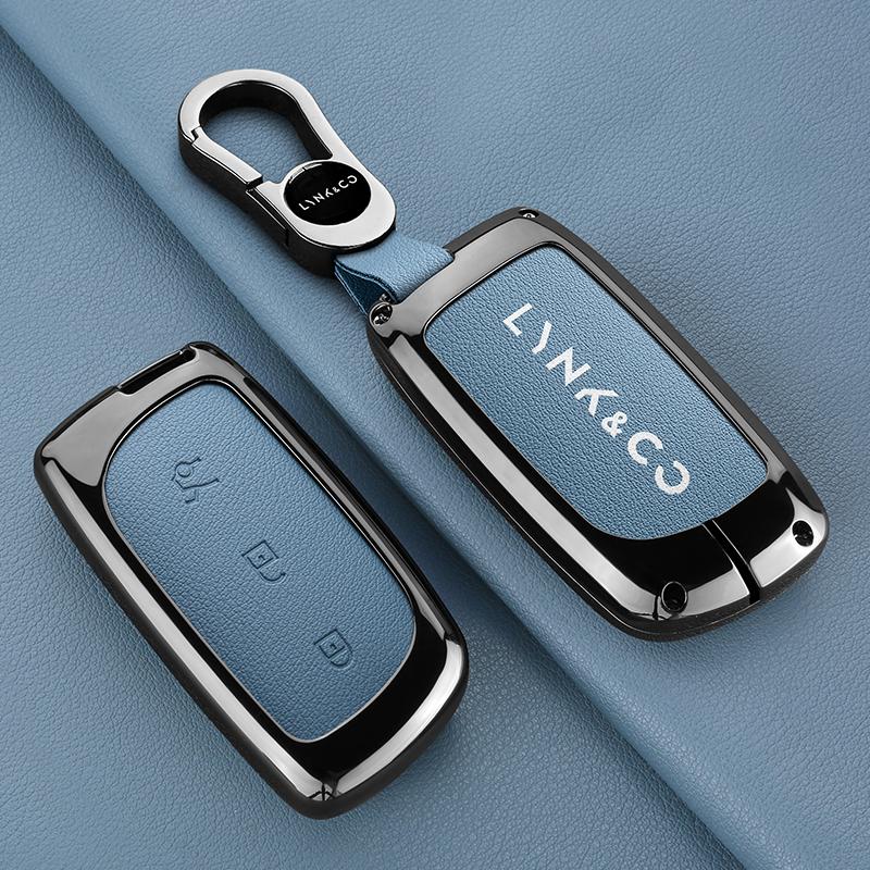 Car Key Cover Lynk&Co 900 Lynkco Ultra Lynk Co Keychain Zinc Alloy Leather Car Key Case Case Keychain Accessories