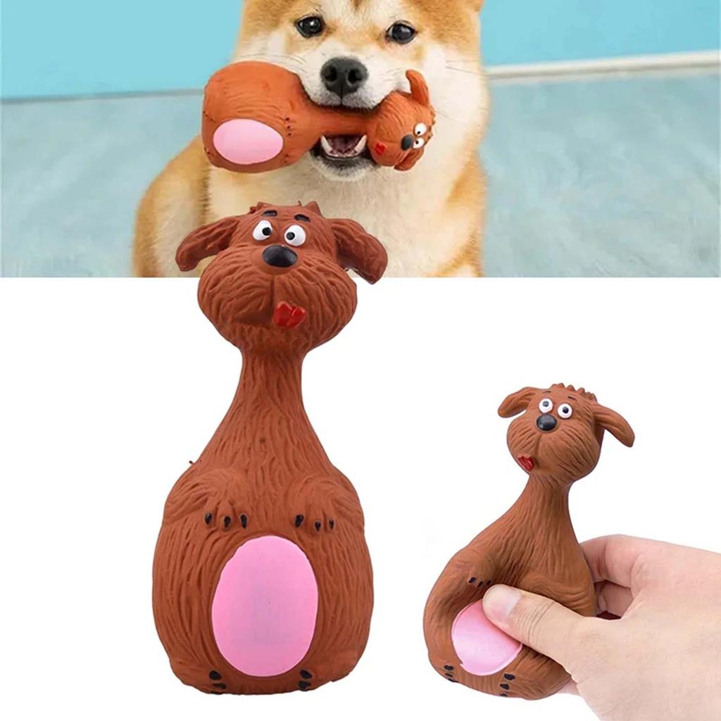 Dog Interactive Chew Toy Funny Cartoon Cows/Elephant/Puppy Toy for Aggressive Chewers Large Breed