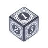10pcs/Pack Acrylic D6 Carved Pattern Dice 6-Sides Accessories Polyhedron Colorful Dice Digital Game Dice Cubes