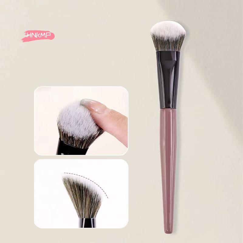 Portable Soft Bristles Blush Brush for Cheeks - Women's Cosmetic Tool for Face Contour Powder Blush Ideal for Beginners Girls