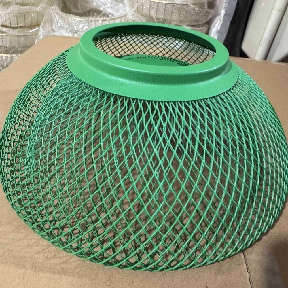 Nordic Style Double-layer Fruit Basket Iron Metal Fruit Tray INS Style Mesh Storage Tray  Kitchen