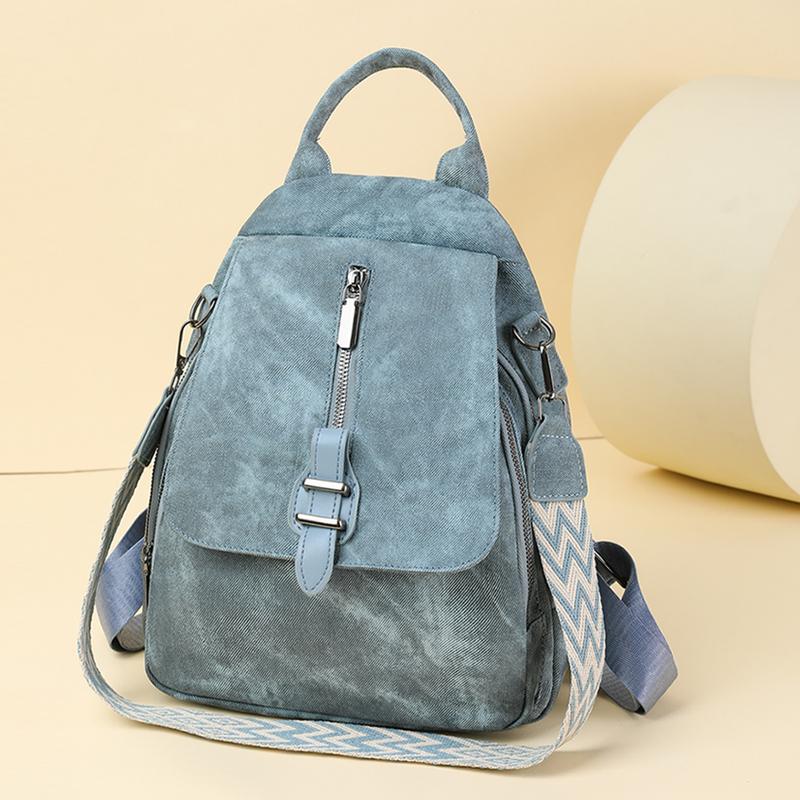 Women's Backpack Large Capacity Multi-function Shoulder Bag Soft Leather Backpack Crossbody Bag