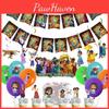 Mirabel Encanto Birthday Party Supplies Set Cake Top Banner Cups Plates Balloons
