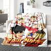 1pc Kuroo Tetsurou Blanket with Custom Name, Gift, for Men and Women, Soft Blanket, Good for Sofa Bed Couch Travel, Lightweight Flannel Blanket