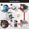 Outdoor camping heating stove,outdoor integrated folding portable storage stove,charcoal firewood stainless steel barbecue grill
