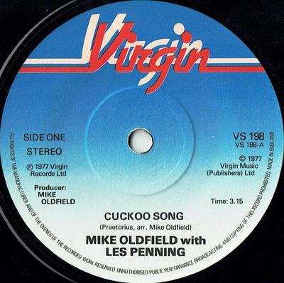 7palcová deska MIKE OLDFIELD, LESLIE PENNING - Cuckoo Song VS198 Virgin 1977 UK Rock Použité