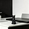 Geometric Faceted Fox Figurine, 3D Printed Sitting Fox Statue, Modern Art Fox Sculpture, Collectable Desktop Ornament for Home Table Shelf Decor