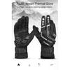 INBIKE Winter Cycling Gloves Full Finger Thermal Men's Bicycle Gloves Warm Cotton Waterproof Bike Gloves for Motorcycle Cycling