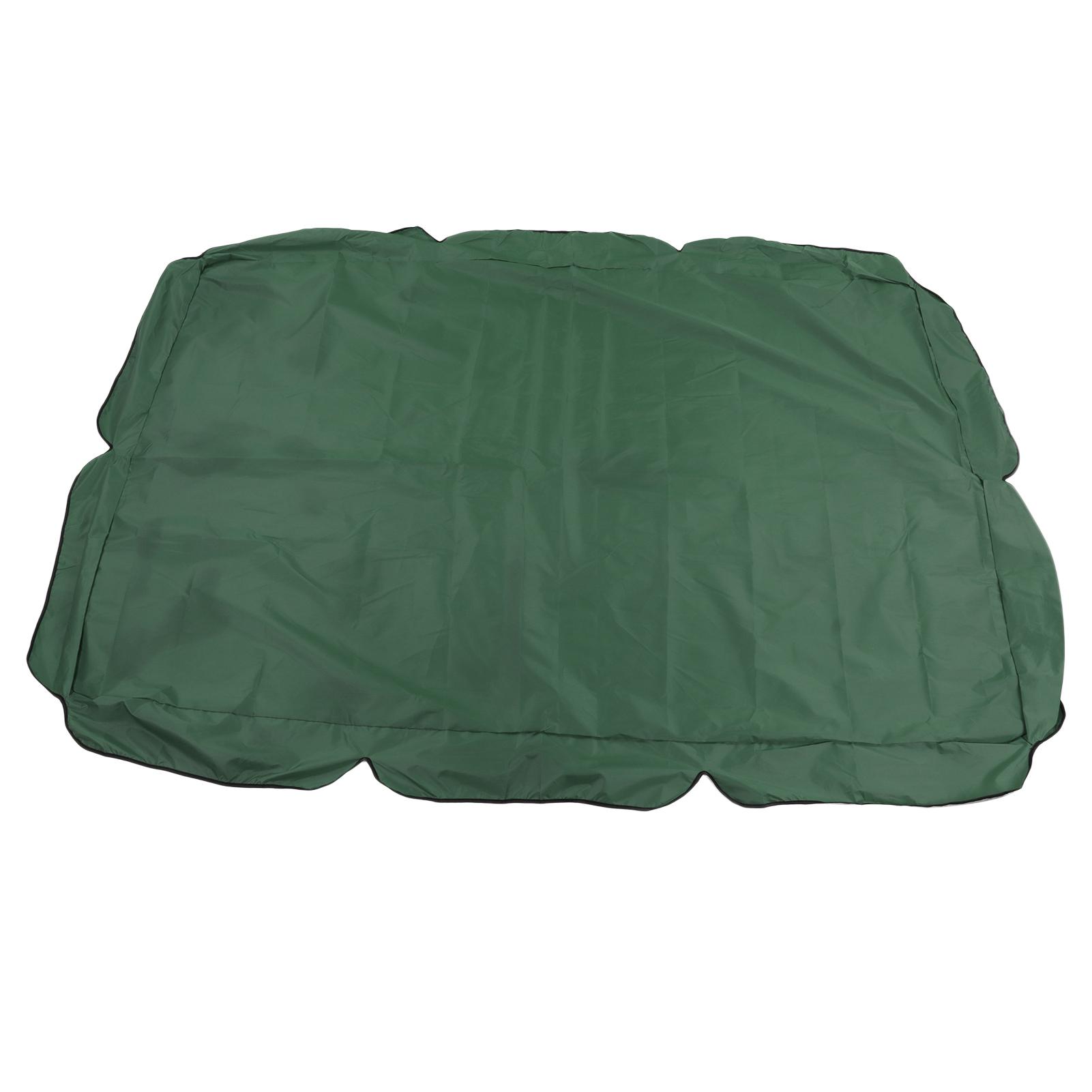 

Outdoor Swing Canopy Silver Coated Oxford Cloth Waterproof Swing Chair Top Cover for Garden Sun Shade Accessory темно-зелений колір