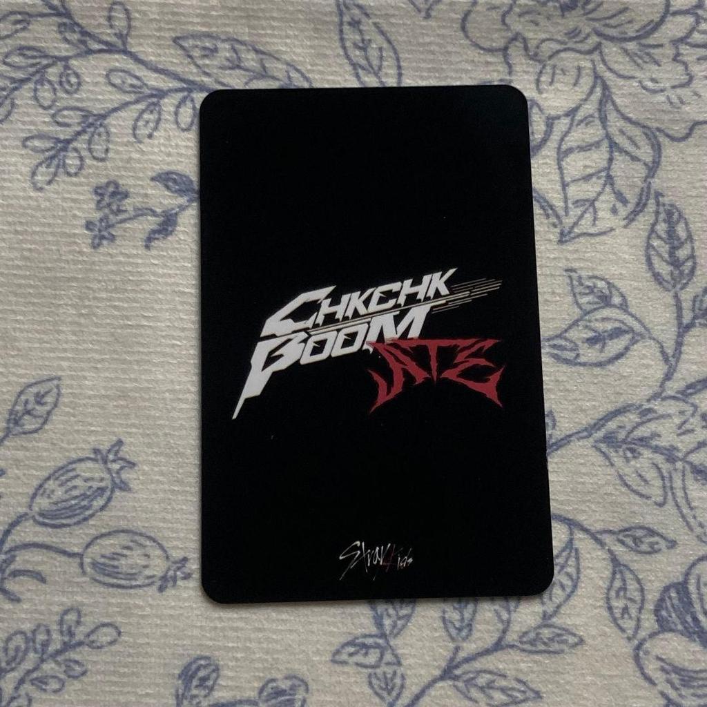 [USED] Bang Chan Stray Kids CHK CHK BOOM ATE Sanok Trading Card