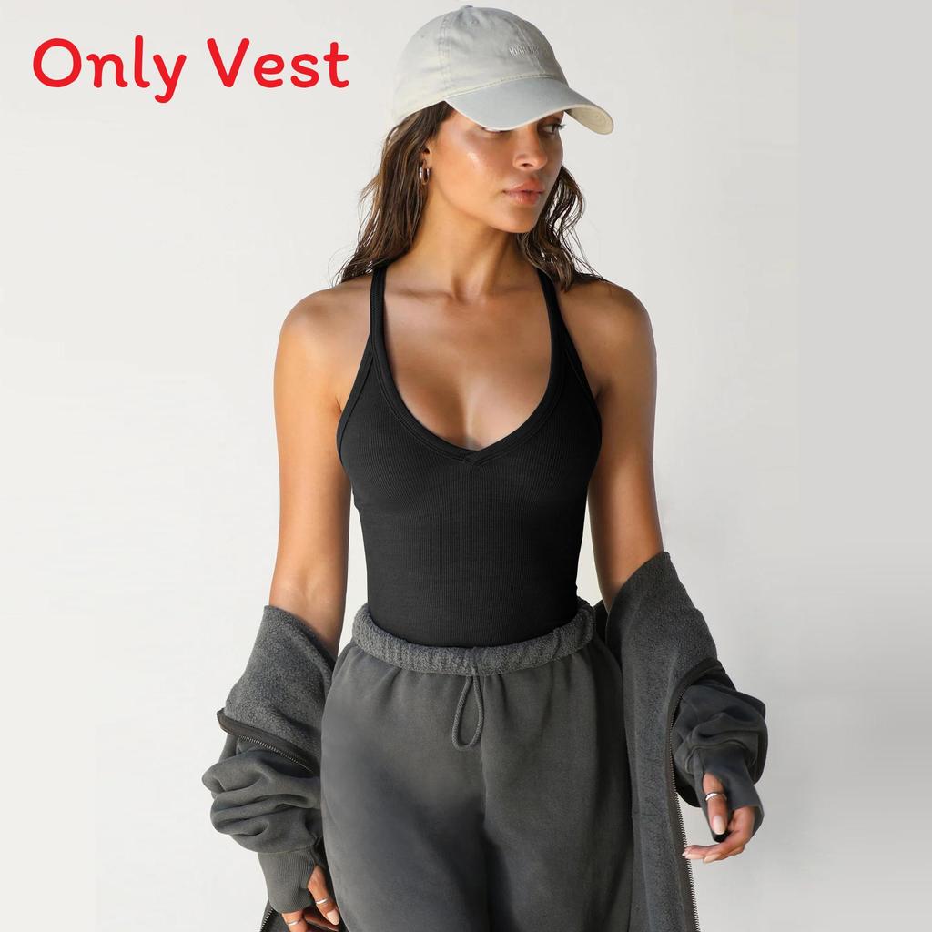 Y2k Knit Vest For Women With High Elasticity And Slim Fit For Streetwear Fashion